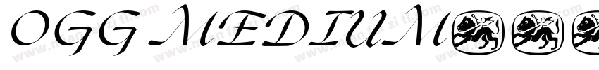 OGG MEDIUM字体转换